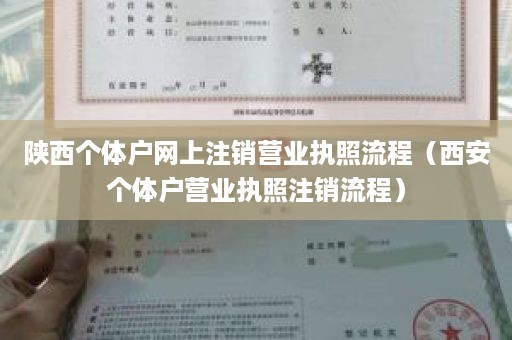 陕西个体户网上注销营业执照流程（西安个体户营业执照注销流程）