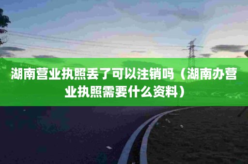 湖南营业执照丢了可以注销吗（湖南办营业执照需要什么资料）