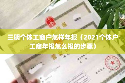 三明个体工商户怎样年报（2021个体户工商年报怎么报的步骤）