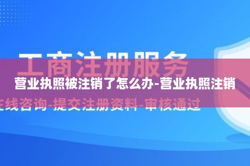 营业执照被注销了怎么办-营业执照注销