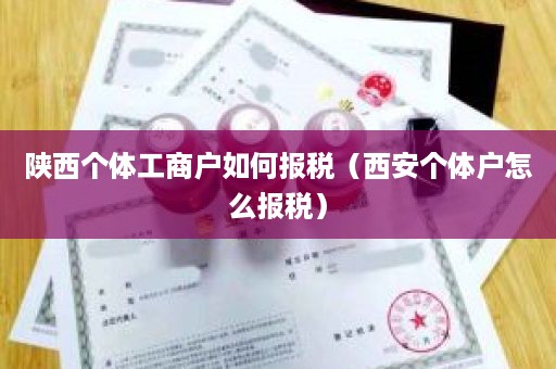 陕西个体工商户如何报税（西安个体户怎么报税）