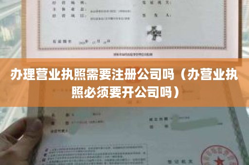 办理营业执照需要注册公司吗（办营业执照必须要开公司吗）