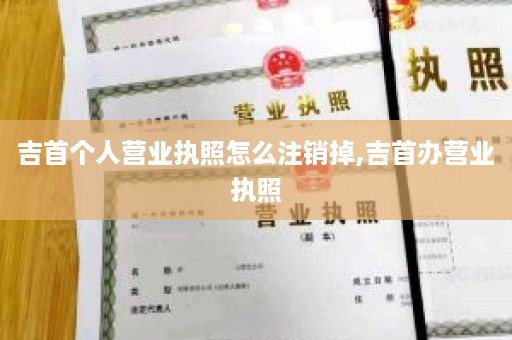 吉首个人营业执照怎么注销掉,吉首办营业执照