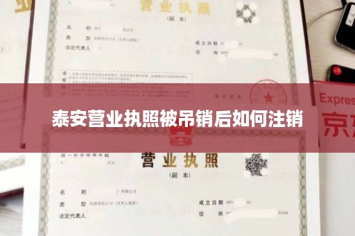 泰安营业执照被吊销后如何注销