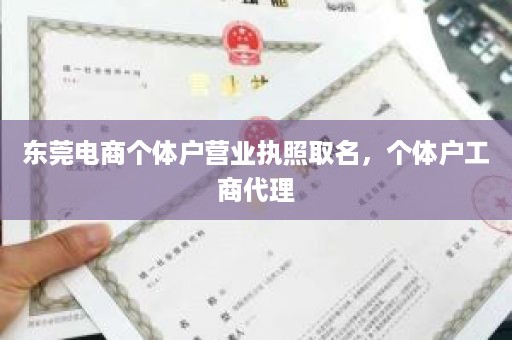 东莞电商个体户营业执照取名，个体户工商代理