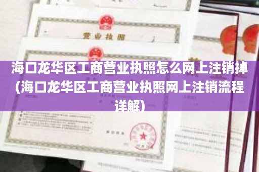 海口龙华区工商营业执照怎么网上注销掉(海口龙华区工商营业执照网上注销流程详解)