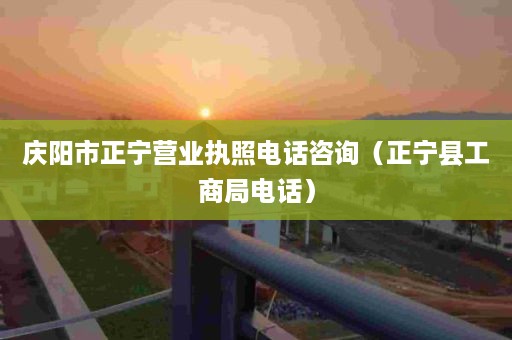 庆阳市正宁营业执照电话咨询（正宁县工商局电话）