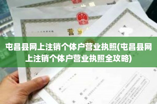 屯昌县网上注销个体户营业执照(屯昌县网上注销个体户营业执照全攻略)