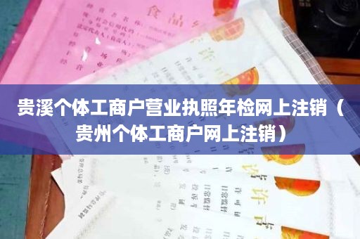 贵溪个体工商户营业执照年检网上注销（贵州个体工商户网上注销）