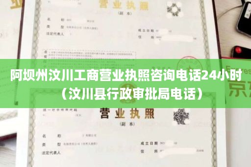 阿坝州汶川工商营业执照咨询电话24小时（汶川县行政审批局电话）