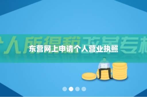 东营网上申请个人营业执照