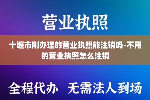 十堰市刚办理的营业执照能注销吗-不用的营业执照怎么注销