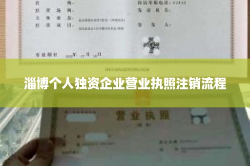 淄博个人独资企业营业执照注销流程