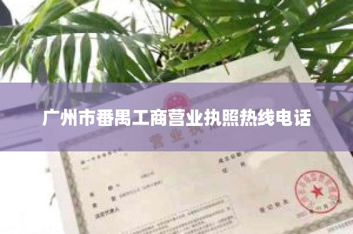 广州市番禺工商营业执照热线电话