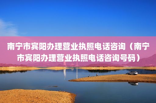 南宁市宾阳办理营业执照电话咨询（南宁市宾阳办理营业执照电话咨询号码）