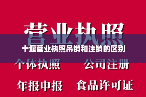 十堰营业执照吊销和注销的区别