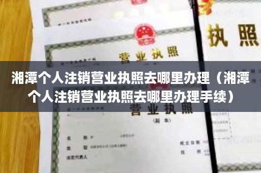 湘潭个人注销营业执照去哪里办理（湘潭个人注销营业执照去哪里办理手续）