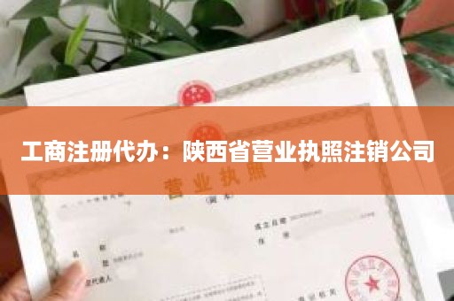 工商注册代办：陕西省营业执照注销公司