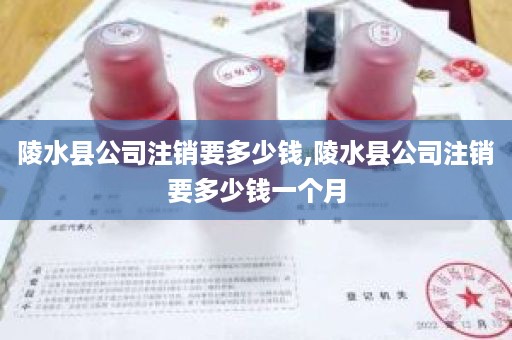 陵水县公司注销要多少钱,陵水县公司注销要多少钱一个月