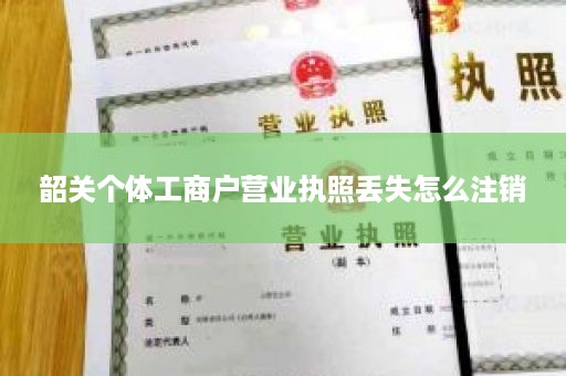 韶关个体工商户营业执照丢失怎么注销