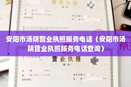 安阳市汤阴营业执照服务电话（安阳市汤阴营业执照服务电话查询）