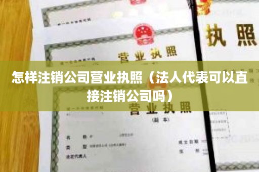 怎样注销公司营业执照（法人代表可以直接注销公司吗）