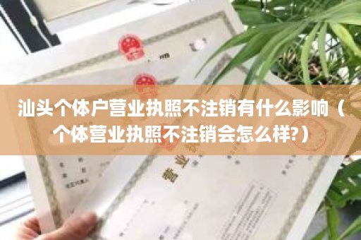 汕头个体户营业执照不注销有什么影响（个体营业执照不注销会怎么样?）