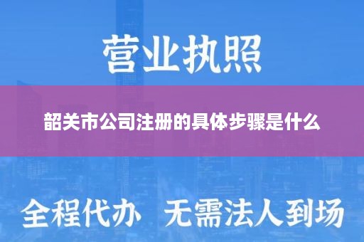 韶关市公司注册的具体步骤是什么