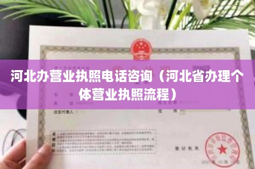 河北办营业执照电话咨询（河北省办理个体营业执照流程）