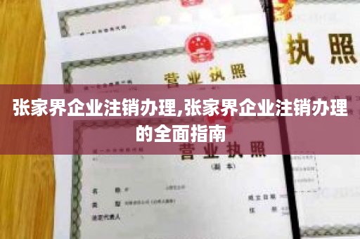 张家界企业注销办理,张家界企业注销办理的全面指南