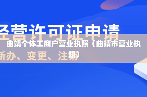 曲靖个体工商户营业执照（曲靖市营业执照）