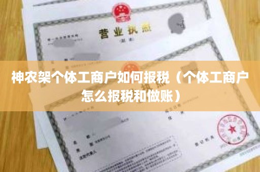 神农架个体工商户如何报税（个体工商户怎么报税和做账）