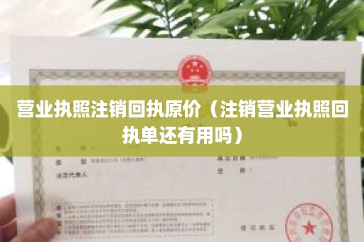 营业执照注销回执原价（注销营业执照回执单还有用吗）