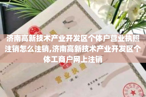 济南高新技术产业开发区个体户营业执照注销怎么注销,济南高新技术产业开发区个体工商户网上注销