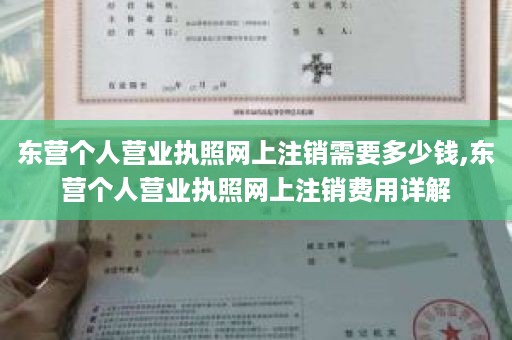 东营个人营业执照网上注销需要多少钱,东营个人营业执照网上注销费用详解