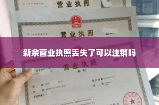 新余营业执照丢失了可以注销吗