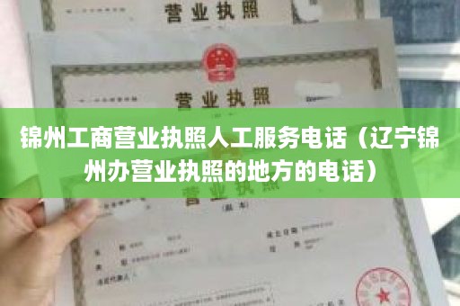 锦州工商营业执照人工服务电话（辽宁锦州办营业执照的地方的电话）