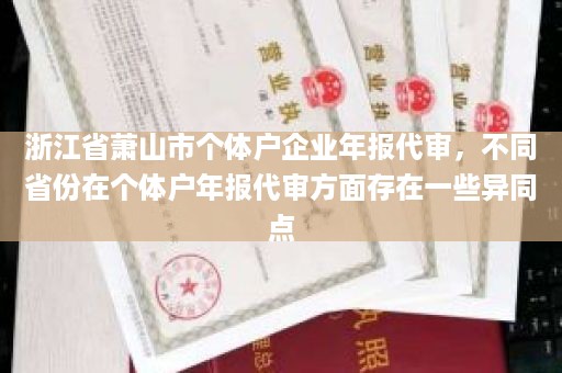 浙江省萧山市个体户企业年报代审，不同省份在个体户年报代审方面存在一些异同点