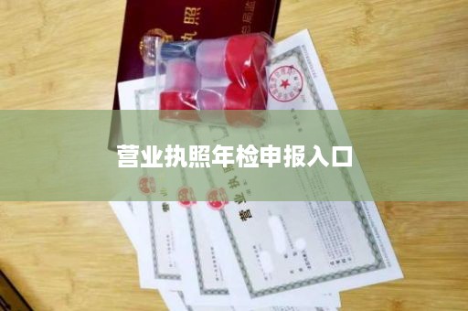 营业执照年检申报入口