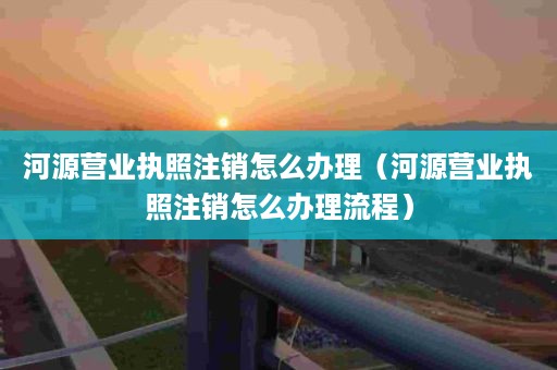 河源营业执照注销怎么办理（河源营业执照注销怎么办理流程）