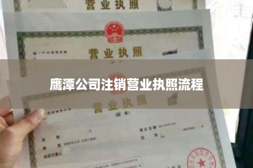 鹰潭公司注销营业执照流程