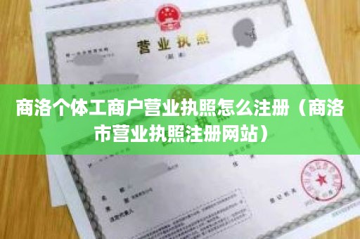 商洛个体工商户营业执照怎么注册（商洛市营业执照注册网站）