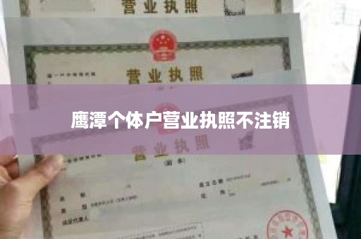 鹰潭个体户营业执照不注销