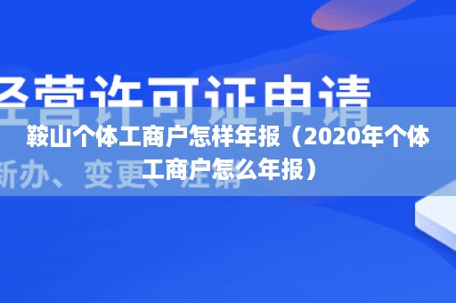 鞍山个体工商户怎样年报（2020年个体工商户怎么年报）