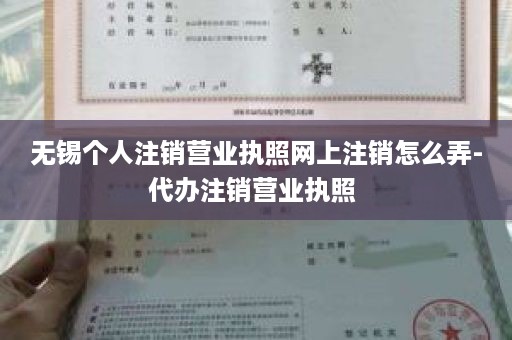 无锡个人注销营业执照网上注销怎么弄-代办注销营业执照 