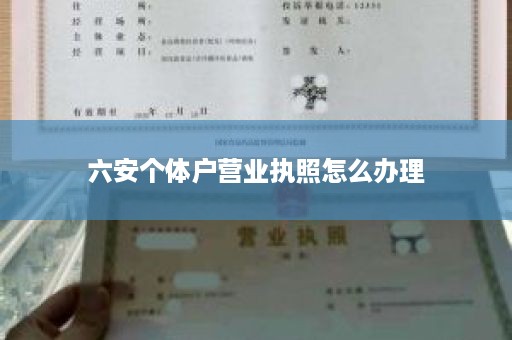 六安个体户营业执照怎么办理