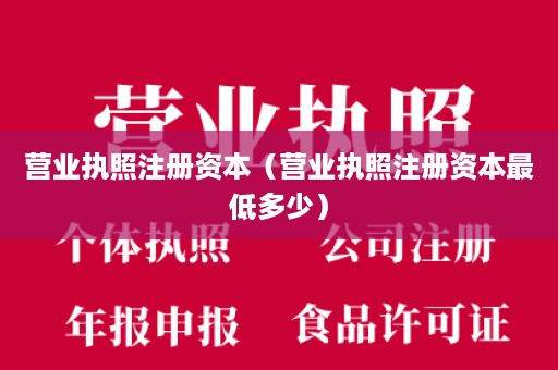 营业执照注册资本（营业执照注册资本最低多少）