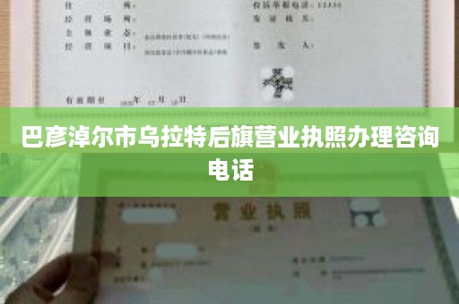 巴彦淖尔市乌拉特后旗营业执照办理咨询电话