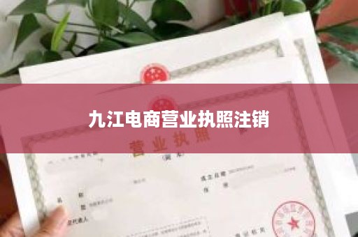 九江电商营业执照注销