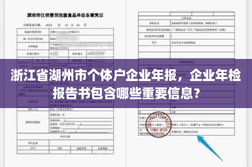 浙江省湖州市个体户企业年报，企业年检报告书包含哪些重要信息？